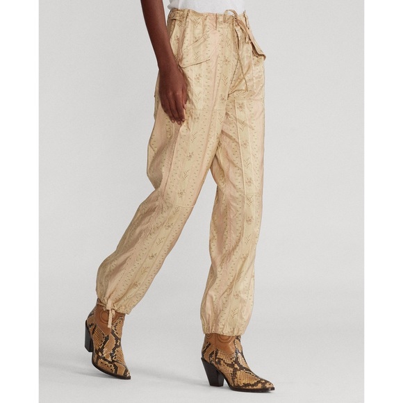 Polo Ralph Lauren Pink Floral Silk-Blend Cargo - Picture 2 of 5